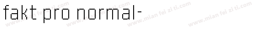 fakt pro normal字体转换